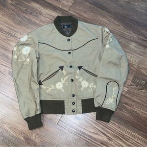 RRL Embroidered Sateen Bomber Jacket